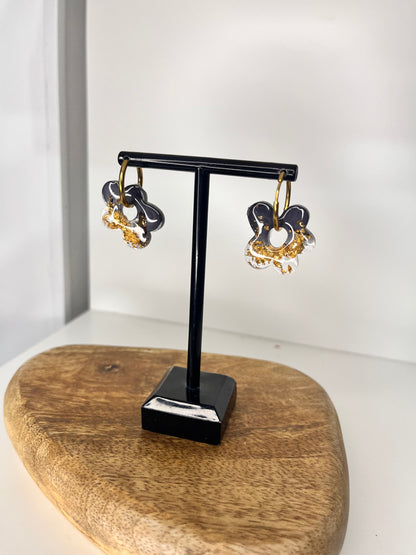 Boucle d'oreille en résines