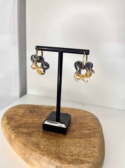 Boucle d'oreille en résines