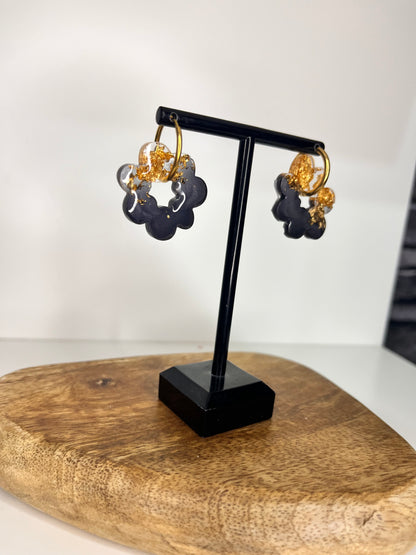 Boucle d'oreille en résines