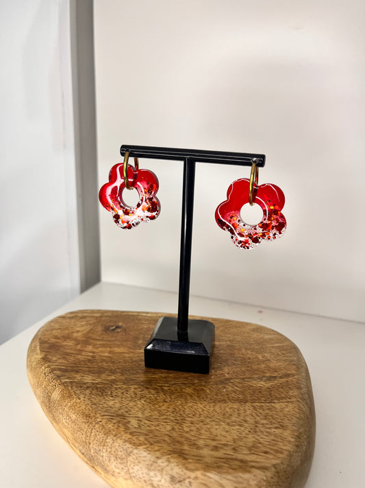 Boucle d'oreille en résines