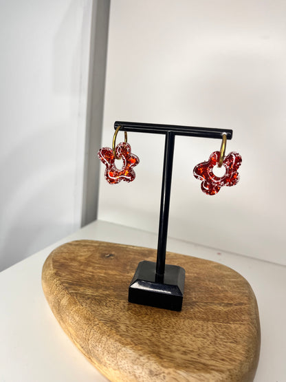 Boucle d'oreille en résines