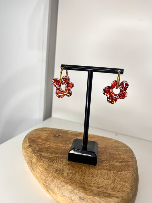 Boucle d'oreille en résines