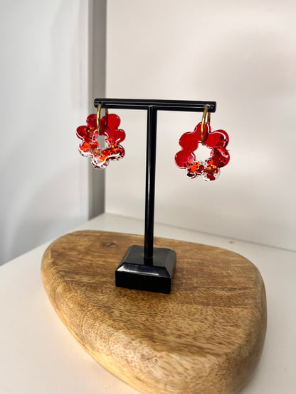 Boucle d'oreille en résines