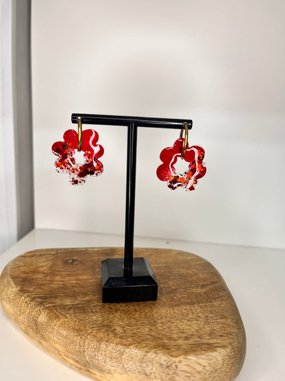 Boucle d'oreille en résines